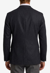 Tagliatore Super 100's Double-Breasted Wool Blazer Gray 1SNY10B-070039-N1261