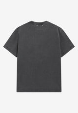 Golden Goose DB Reversed Golden Vintage-Effect T-shirt Gray GMP01220P000671/T_GOLDE-60318