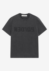 Golden Goose DB Reversed Golden Vintage-Effect T-shirt Gray GMP01220P000671/T_GOLDE-60318