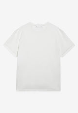 Golden Goose DB Distressed Logo T-shirt White GMP01220P000638/T_GOLDE-10363