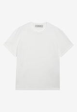 Golden Goose DB Distressed Logo T-shirt White GMP01220P000638/T_GOLDE-10363
