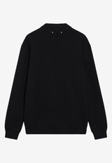 Golden Goose DB Distressed-Effect Sweater Midnight Blue GMP00839P000662/T_GOLDE-50486