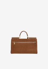 Dolce & Gabbana Medium My Sicily Suede Handbag Brown BB7782BO903/T_DOLCE-8Y121