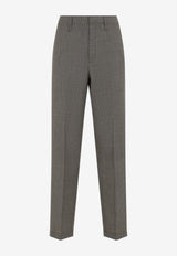 Wool Straight-Leg Pants