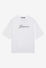 Jacquemus Signature Logo Boxy T-shirt White TSW00596AJ00289/T_JACQM-100