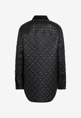 Moncler Corduroy-Collar Padded Jacket Black 2F00008595B1/T_MONCL-999