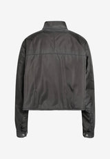 Prada Zip-Up Washed Re-Nylon Jacket Gray 29C362OOO19YE/T_PRADA-F0112