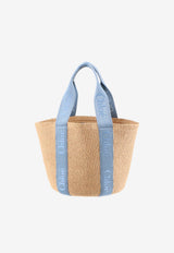 Chloé Woody Basket Tote Bag Beige CHC23AS380L1844J_Ashes Blue_70332467
