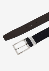 Reversible Leather Logo Belt