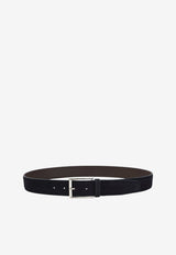 Reversible Leather Logo Belt