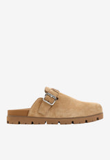 Suede Sabot Mules