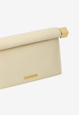 Jacquemus Rond Carré Clutch Bag Ivory BAW00472-AC27L14-115