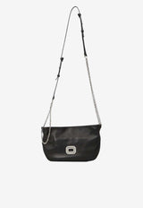 Roger Vivier Micro Pilgrim Nappa Leather Shoulder Bag Black RBWABDC0000-YDR-B999