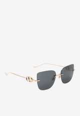 VLogo Oversized Square Sunglasses