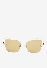VLogo Oversized Square Sunglasses
