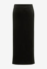 Velvet Midi Skirt