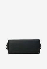 Jacquemus Grand Turismo Grained Leather Bowling Bag Black BAU00427-AC03A03-990