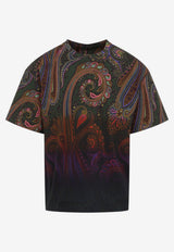 Paisley Print Degrade T-shirt