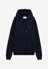 AMI PARIS Ami De Coeur Hooded Sweatshirt Blue BFUSW235U730/T_AMI-430