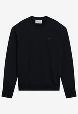 AMI PARIS Ami De Coeur Sweatshirt Blue BFUSW035U730/T_AMI-430