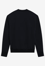 AMI PARIS Ami De Coeur Sweatshirt Blue BFUSW035U730/T_AMI-430