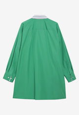 Loewe Poplin Shirt Dress Green S359Y09XKZCO/T_LOEW-4100
