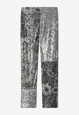 Maison Margiela Floral Patchwork Sequin Pants Gray S29KA0402MTJ045/S_MARGI-961