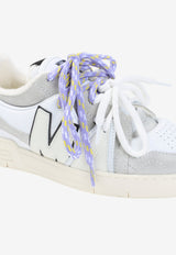 Leather and Suede Low-Top Sneakers