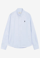 AMI PARIS Classic Ami De Coeur Shirt Light Blue USH878CO0031/T_AMI-450
