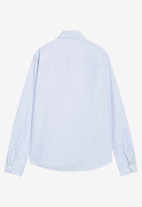 AMI PARIS Classic Ami De Coeur Shirt Light Blue USH878CO0031/T_AMI-450