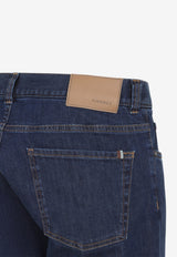 Logo Patch Slim-Leg Jeans