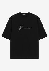 Jacquemus Signature Logo T-shirt Black TSW00596AJ00289/T_JACQM-990