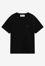 AMI PARIS Ami De Coeur T-shirt Black BFUTS035U724/T_AMI-001