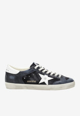 Golden Goose DB Super-Star Vintage Leather and Suede Sneakers Blue GMF01118F008620/T_GOLDE-50789
