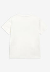Golden Goose DB Kids Boys Printed Golden T-shirt White GKP02441P002688/T_GOLDE-11560