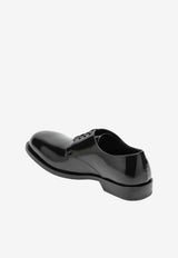 Loewe Bobine Brushed Leather Derby Shoes Black M816S02X32LE/T_LOEW-1100