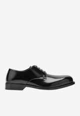 Loewe Bobine Brushed Leather Derby Shoes Black M816S02X32LE/T_LOEW-1100