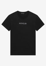 Moncler Logo Crewneck T-shirt Black 8C0001289B8Q/T_MONCL-999
