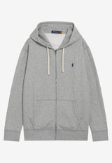 Polo Ralph Lauren Zip-Up Hooded Logo Sweatshirt Gray 710813297002UCO/T_POLOR-AH