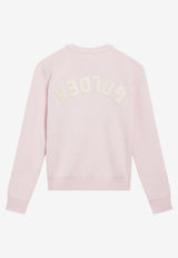 Golden Goose DB Kids Girls Reversed Golden Sweater Pink GKP01401P002241/T_GOLDE-25234