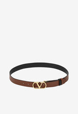 Valentino Reversible VLogo Signature Belt Caramel 9W2T0SQ3ZDM/T_VALE-DRN