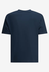 Brunello Cucinelli Printed Crewneck T-shirt Blue MW8571884TC7943_8af899ac-33f8-41b9-bbdb-2ea95cf67a5c