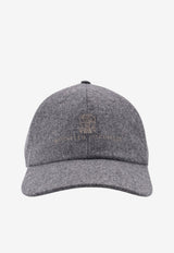 Brunello Cucinelli Logo Baseball Cap Gray M038P9850CGQ69_GRIGIOMEDIOBROWN_70014740