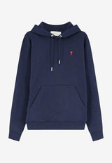 AMI PARIS Ami De Coeur Hooded Sweatshirt Blue BFUSW235730430_BLEUNUIT_70231729