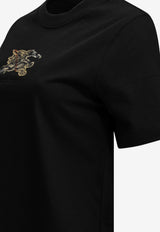 Burberry EKD Check Crewneck T-shirt Black 8116164_1e0d7f0d-7212-41ed-b6f7-66adfd44f419