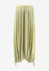 Chloé Pleated Straight-Leg Pants Green CH26APA66007390_Haygreen_70332631