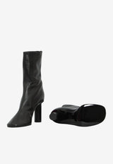 Paris Texas Alice 85 Nappa Leather Mid-Calf Boots Black PX2030-XNPTS-BLACK