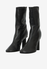 Paris Texas Alice 85 Nappa Leather Mid-Calf Boots Black PX2030-XNPTS-BLACK