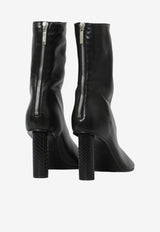 Paris Texas Alice 85 Nappa Leather Mid-Calf Boots Black PX2030-XNPTS-BLACK