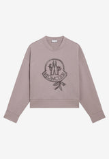 Moncler Logo Printed Sweatshirt Pink 8G000258999V4/T_MONCL-64E
